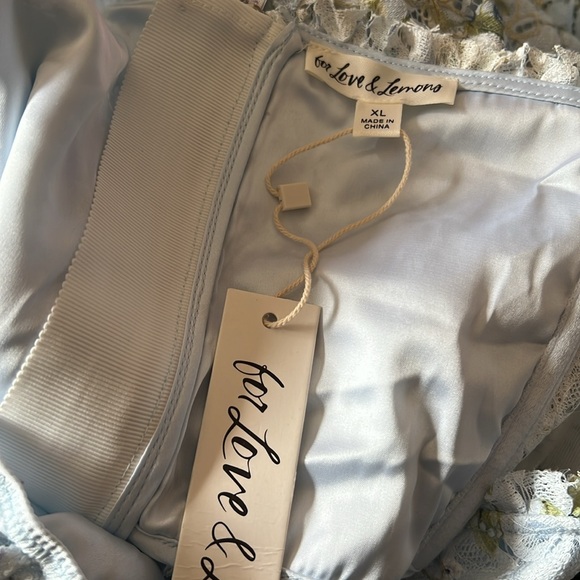 Free People For Love & Lemons Cecelia Lace Bodysuit Bustier Maxi Dress - Picture 8 of 8